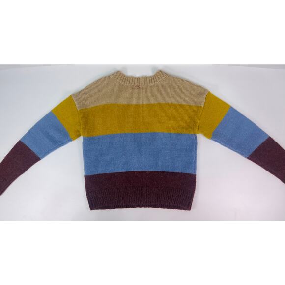 For Love & Lemons Color Block Deep V Knit Sweater Size M - Picture 5 of 9